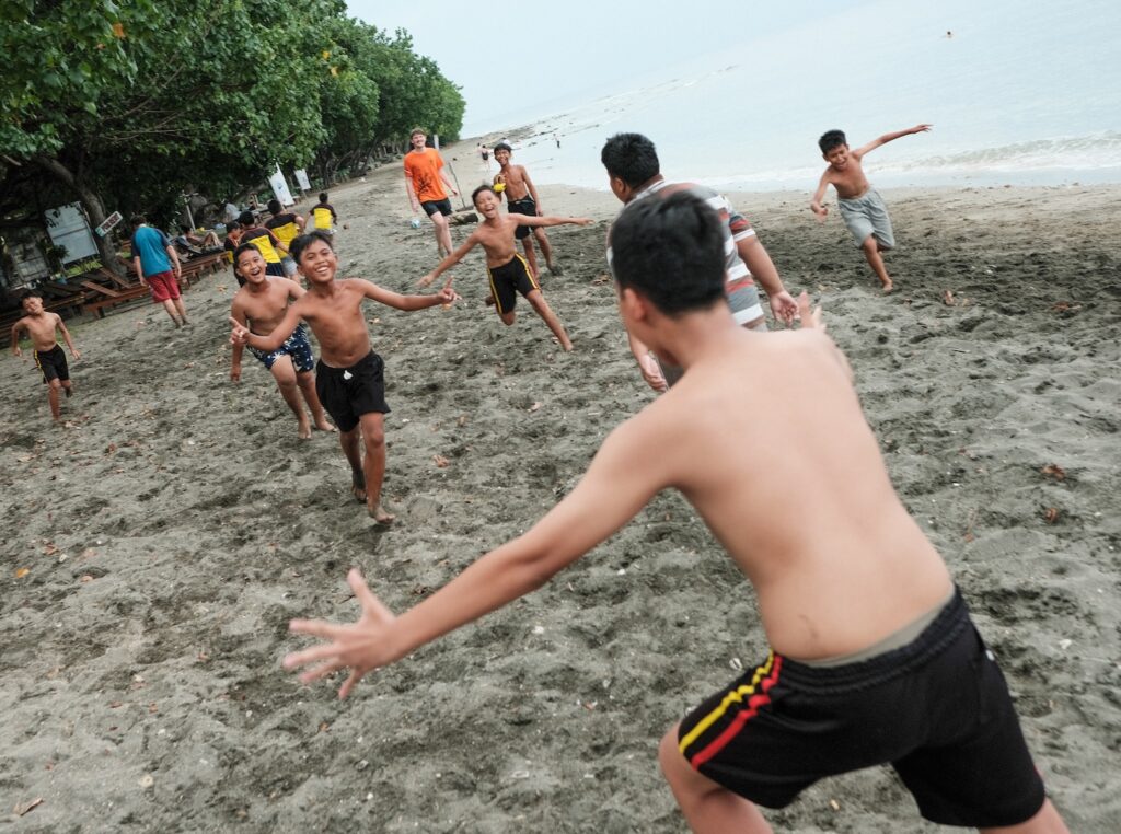football match with kids